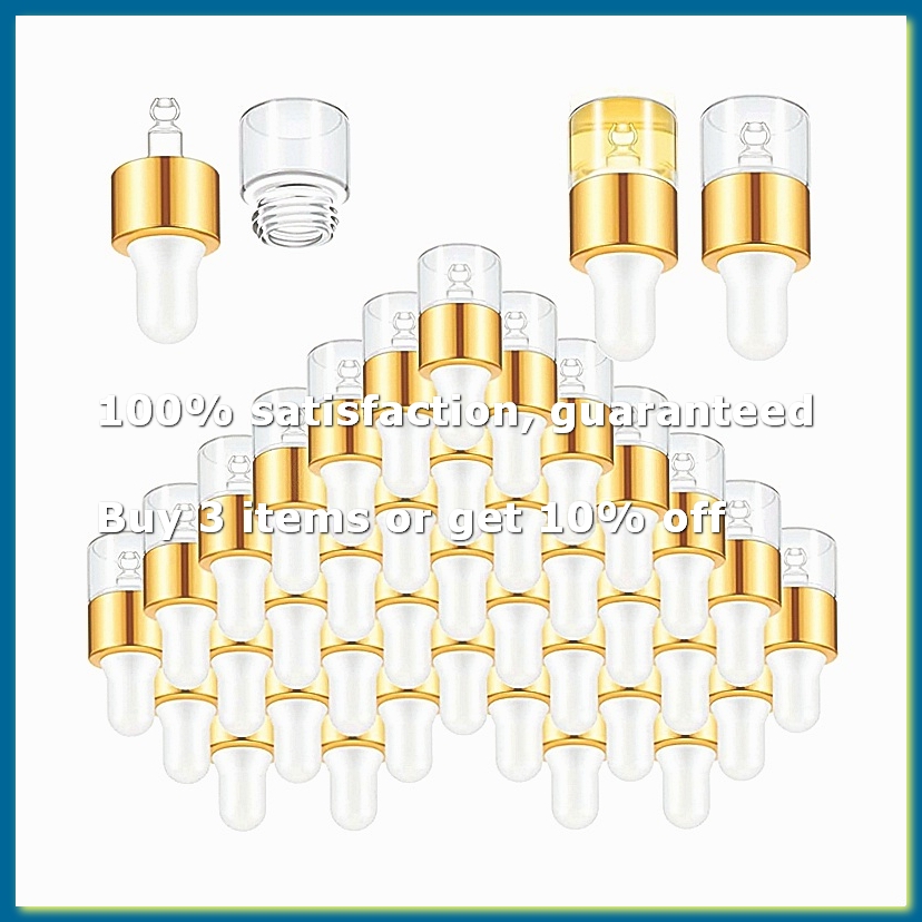 Essential Oils - Mini flacons compte-gouttes en verre, 100